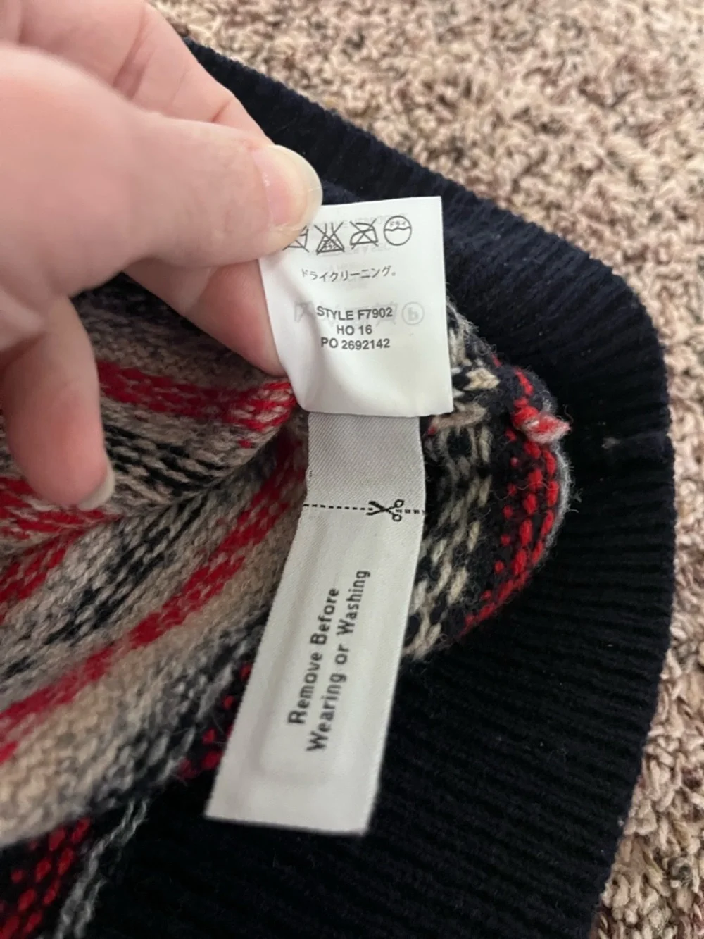 J.Crew 100% Lambswool Fair Isle Nordic Crewneck Sweater - Medium